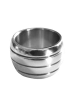 Load image into Gallery viewer, Stainless Steel Round Cock Ring - Silver - 45mm
