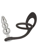 Load image into Gallery viewer, Star Fucker Beaded Plug Silicone Dual Enhancer - Black/Metal
