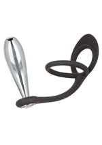 Load image into Gallery viewer, Star Fucker Glider Plug Silicone Dual Enhancer - Black
