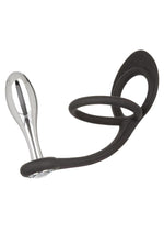 Load image into Gallery viewer, Star Fucker Teardrop Plug Silicone Dual Enhancer - Black
