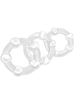 Load image into Gallery viewer, Stay Hard Beaded Cock Rings (3 Sizes - Clear
