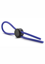 Load image into Gallery viewer, Stay Hard Silicone Loop Cock Ring - Blue
