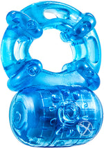 Load image into Gallery viewer, Stay Hard Vibrating Cock Ring - Blue
