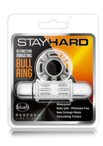 Load image into Gallery viewer, Stay Hard Vibrating Mega Bull Cock Ring - Clear
