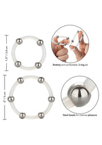 Load image into Gallery viewer, Steel Beaded Silicone Ring
