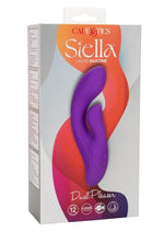 Load image into Gallery viewer, Stella Liquid Silicone Dual Pleaser Rechargeable Vibrator - Purple
