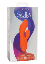 Load image into Gallery viewer, Stella Liquid Silicone Dual Teaser Rechargeable Vibrator - Orange
