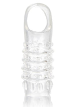 Load image into Gallery viewer, Stimulation Enhancer Textured Penis Sleeve - Clear - 4.25in
