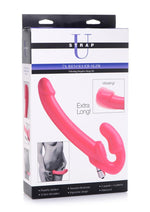 Load image into Gallery viewer, Strap U 7x Revolver Slim Vibrating Strapless Strap-On Dildo - Pink
