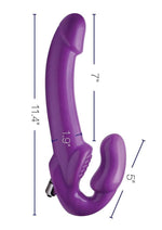 Load image into Gallery viewer, Strap U 7x Revolver Thick Vibrating Strapless Strap-On Dildo
