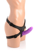 Load image into Gallery viewer, Strap U Double Charmer Silicone Double Dildo with Harness
