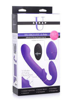 Load image into Gallery viewer, Strap U Ergo-Fit G-Pulse Silicone Rechargeable 10x Dual Dildo Strapless Strap-On with Remote Control - Purple
