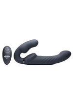 Load image into Gallery viewer, Strap U Ergo-Fit Twist Silicone Inflatable Rechargeable Strapless Strap-On - Black
