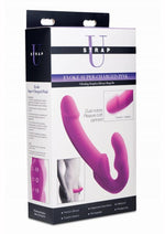 Load image into Gallery viewer, Strap U Evoke Super Charged Rechargeable Silicone Vibrating Strapless Strap-On - Pink
