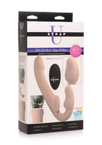 Load image into Gallery viewer, Strap U Inflatable Rechargeable Silicone Ergo Fit Strapless Strap-On with Remote Control - Flesh/Vanilla
