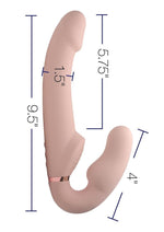 Load image into Gallery viewer, Strap U Inflatable Rechargeable Silicone Ergo Fit Strapless Strap-On with Remote Control
