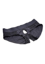 Load image into Gallery viewer, Strap U Lace Envy Black Crotchless Panty Harness - Black - XXLarge

