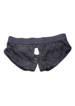 Load image into Gallery viewer, Strap U Lace Envy Black Crotchless Panty Harness
