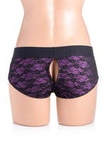 Load image into Gallery viewer, Strap U Lace Envy Pegging Set with Lace Crotchless Panty Harness and Dildo
