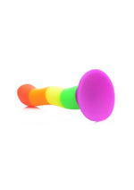 Load image into Gallery viewer, Strap U Proud Rainbow Silicone Dildo with Harness
