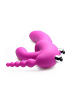 Load image into Gallery viewer, Strap U Regal Rider Vibrating Silicone Strapless Strap-On Triple G 6in Dildo
