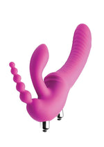 Load image into Gallery viewer, Strap U Regal Rider Vibrating Silicone Strapless Strap-On Triple G 6in Dildo
