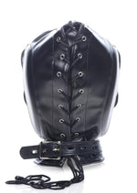 Load image into Gallery viewer, Strict Bondage Hood with Penis Gag
