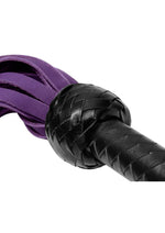 Load image into Gallery viewer, Strict Leather Nubuck Flogger - Black/Purple
