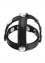 Load image into Gallery viewer, Strict Leather Snap-On Cock and Ball Harness - Black
