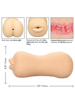 Load image into Gallery viewer, Stroke It Realistic Dual Ended Stroker - Mouth and Ass
