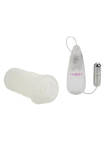 Load image into Gallery viewer, Sue Johanson Glow In The Dark Vibrating Super Head Honcho Masturbator - Glow In The Dark/White
