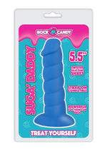 Load image into Gallery viewer, Suga&#39; Daddy Silicone Dildo - Blue - 5.5in

