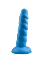 Load image into Gallery viewer, Suga&#39; Daddy Silicone Dildo - Blue - 5.5in

