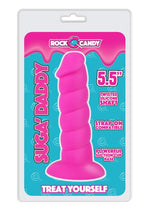 Load image into Gallery viewer, Suga&#39; Daddy Silicone Dildo - Pink - 5.5in
