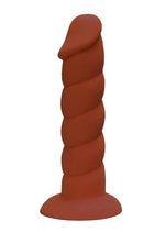 Load image into Gallery viewer, Suga&#39; Daddy Silicone Dildo - Brown/Chocolate - 7in
