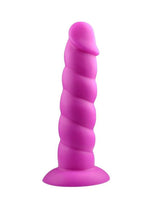 Load image into Gallery viewer, Suga&#39; Daddy Silicone Dildo - Purple - 7in
