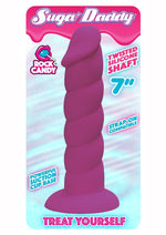 Load image into Gallery viewer, Suga&#39; Daddy Silicone Dildo - Purple - 7in
