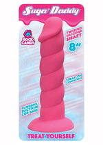 Load image into Gallery viewer, Suga&#39; Daddy Silicone Dildo - Pink - 8in
