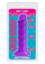 Load image into Gallery viewer, Suga&#39; Daddy Silicone Dildo - Purple - 8in
