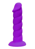Load image into Gallery viewer, Suga&#39; Daddy Silicone Dildo - Purple - 8in
