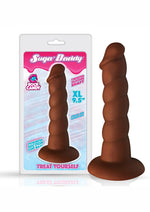 Load image into Gallery viewer, Suga&#39; Daddy Silicone Dildo - Brown/Chocolate - 9.5in
