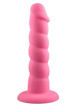 Load image into Gallery viewer, Suga&#39; Daddy Silicone Dildo - Pink - 9.5in
