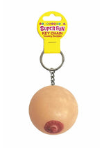 Load image into Gallery viewer, Super Fun Key Chain One Squishy Boob - Vanilla
