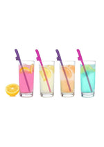 Load image into Gallery viewer, Super Fun Penis Party Straws - Pink/Purple - 8 Per Pack
