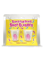 Load image into Gallery viewer, Super Fun Penis Shot Glasses - Clear/Pink - 2 Per Set
