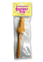 Load image into Gallery viewer, Super Fun Penis Squishy Pen - Pink/Yellow
