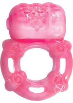 Load image into Gallery viewer, Super Stud Orgasmic Vibrating Silicone Cock Ring Waterproof - Magenta/Pink
