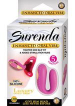Load image into Gallery viewer, Surenda Enhanced Oral Vibe Rechargeable Silicone Vibrator - Gold/Pink
