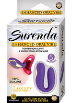 Load image into Gallery viewer, Surenda Enhanced Oral Vibe Rechargeable Silicone Vibrator - Gold/Purple
