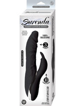 Load image into Gallery viewer, Surenda Rabbit Lover and Dildo Rechargeable Silicone Vibrator - Black
